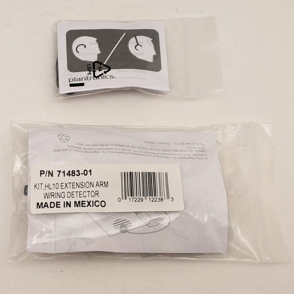 PLANTRONICS HL10 Extension Arm w/ Ring Detector & Spare Ear Loop Kit | 71483-01
